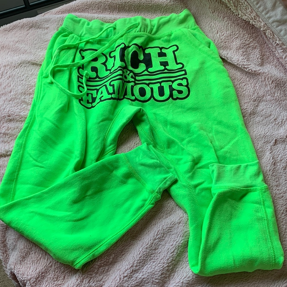 rich&famous neon sweats